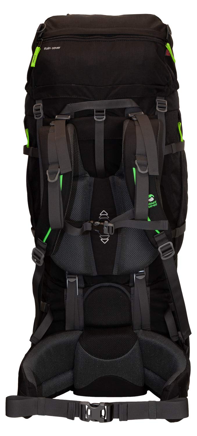 Sac à Dos de Trekking 100-120L avec Housse de Pluie pour Randonnée Femme Homme