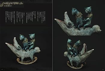 植田明志 うえだあきし 造形作品 虹を歌う子ども 作家 オブジェ ドール アート 植田明志】月歌いの子ども | HOW HOUSE