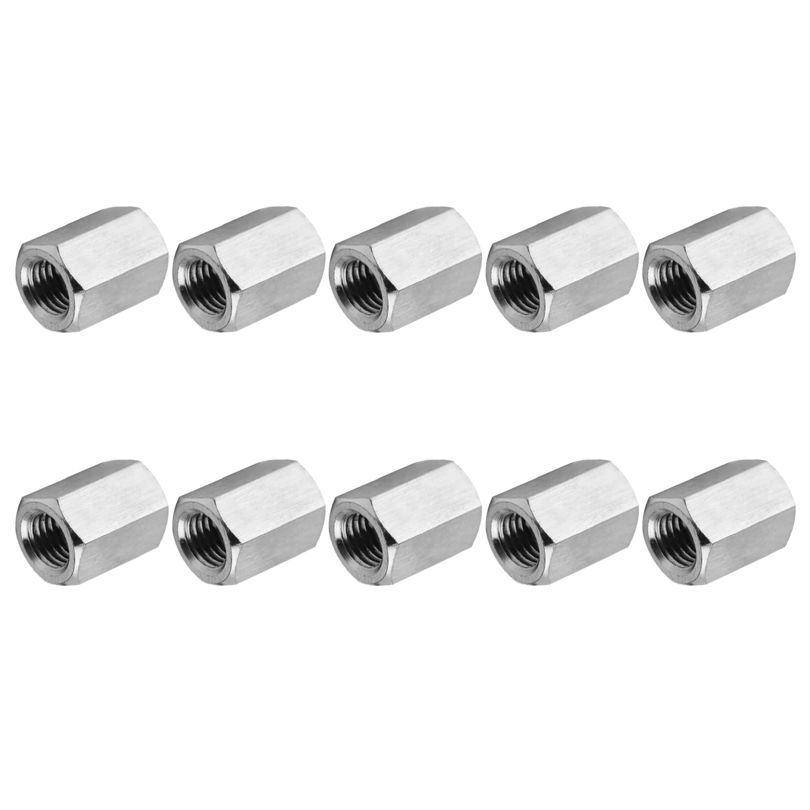 PATIKIL 8#-32 UNC 304 Stainless Steel Hex Coupling Nuts
