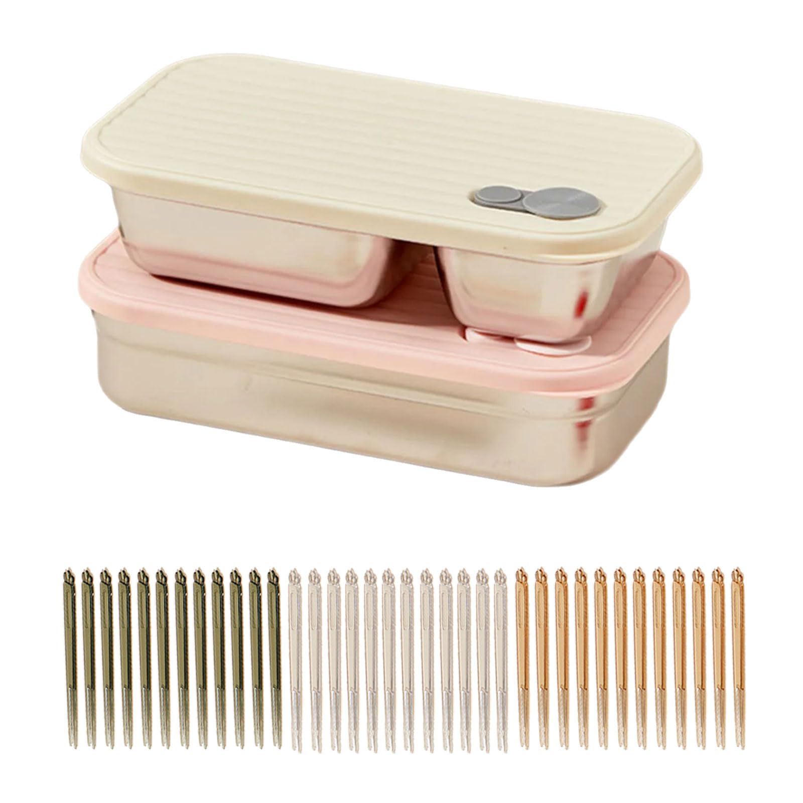 MALSSE Portable Picnics Lunch Holder with Silicone Seal Stainless Steel Food Container for Camping and Meals Kitchen Gadget Silicone Seal Food Container