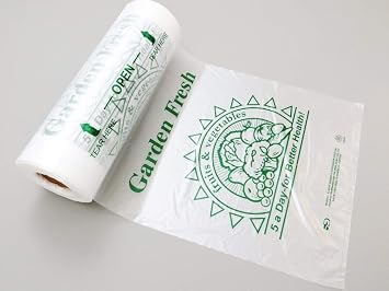 Clear Produce Rolls HDPE - 12"X20" - 2400 Bags/4 Rolls - 11 microns