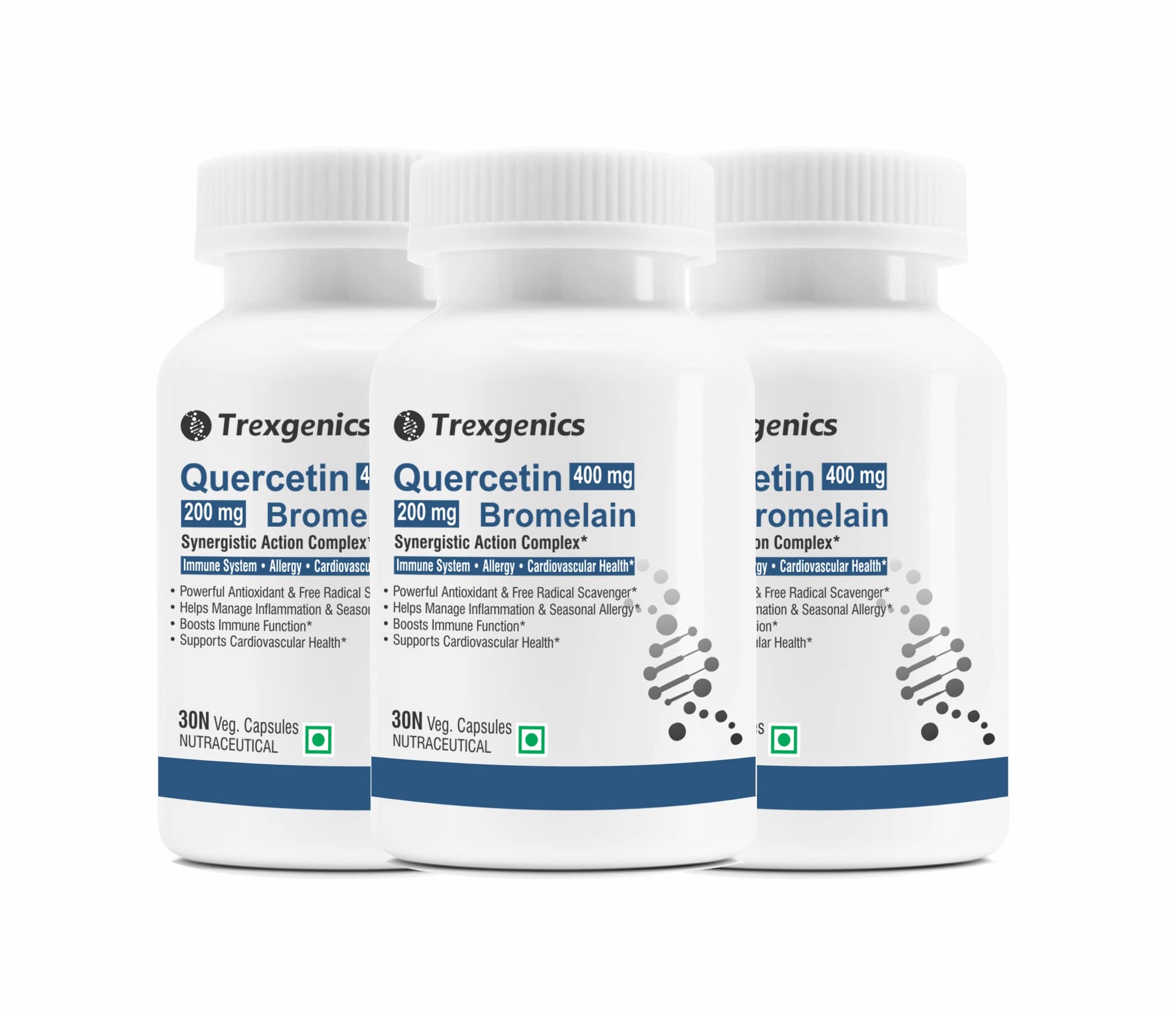 See full amazon price history chart for Trexgenics QUERCETIN 400 mg, BROMELAIN 200 mg Synergistic Action Respiratory Health, Immunity, Cardiovascular Health VEGAN & NON-GMO (30 Veg. Capsules) (Pack of 3) Trexgenics QUERCETIN 400 mg, BROMELAIN 200 mg Synergistic Action Respiratory Health, Immunity, Cardiovascular Health VEGAN & NON-GMO (30 Veg. Capsules) (Pack of 3) (B09Z7TSH44) Amazon Price History, Amazon Price Tracker