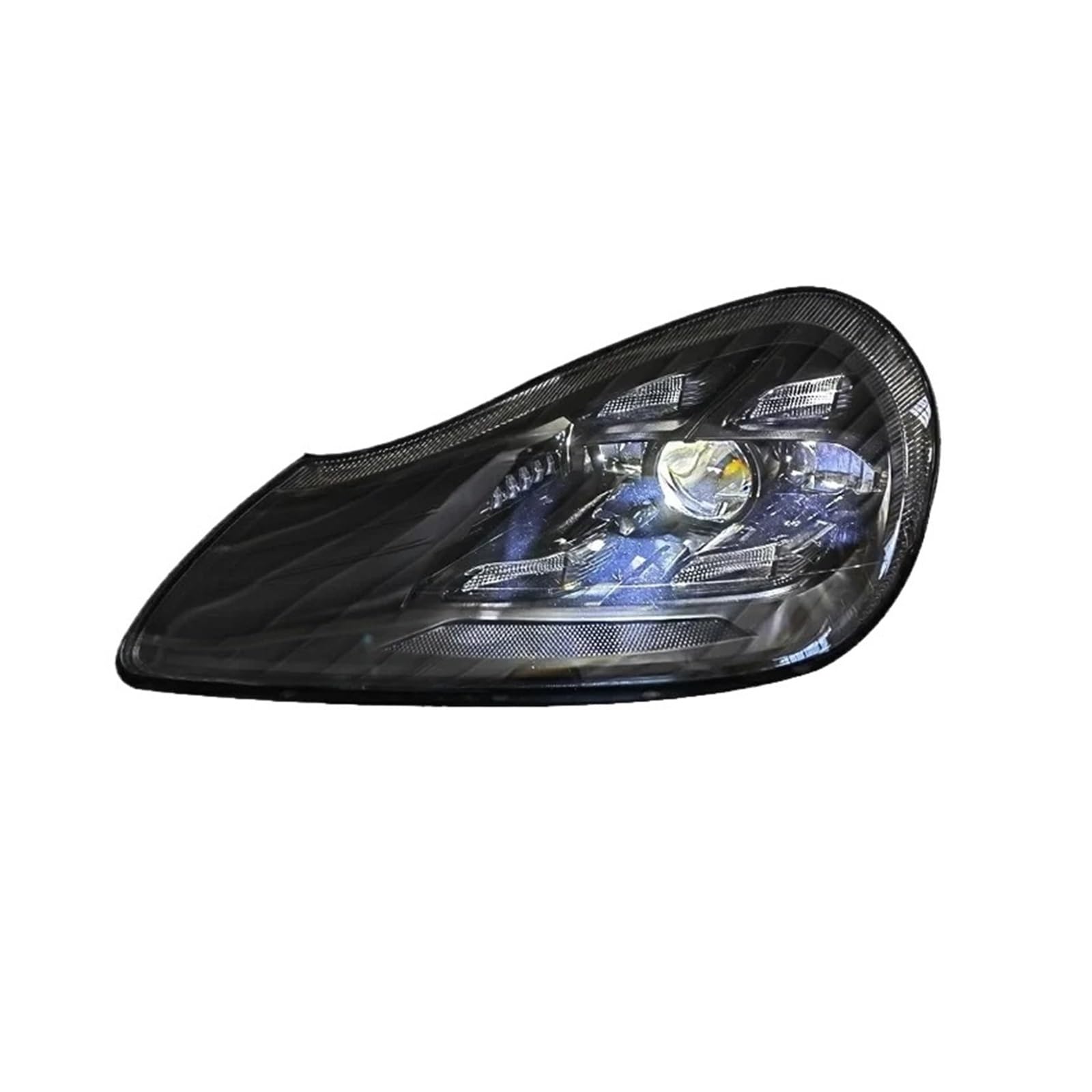 Conjunto Faro Delantero Para Cayenne 957 2007 2008 2009 2010 Faros Matrix Linterna LED Para Cabeza DRL Luz De Circulación Diurna(Right side)