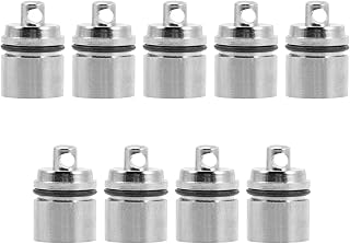 BETOOKY 9pcs Keychain Light Handheld Flashlight LED Dog Collar Light Dog Collar Safety Light Purse Charms Portable LED Flashlight Tiny LED Light Mini LED Flashlight Silver Plastic Key Ring