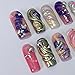 Vibrant Gothic Handmade Press on nails, Long Short Press Nails Tips Full Cover 10Pcs Vibrant Gothic Press on Nails Fake Nails 3D Easy Wear