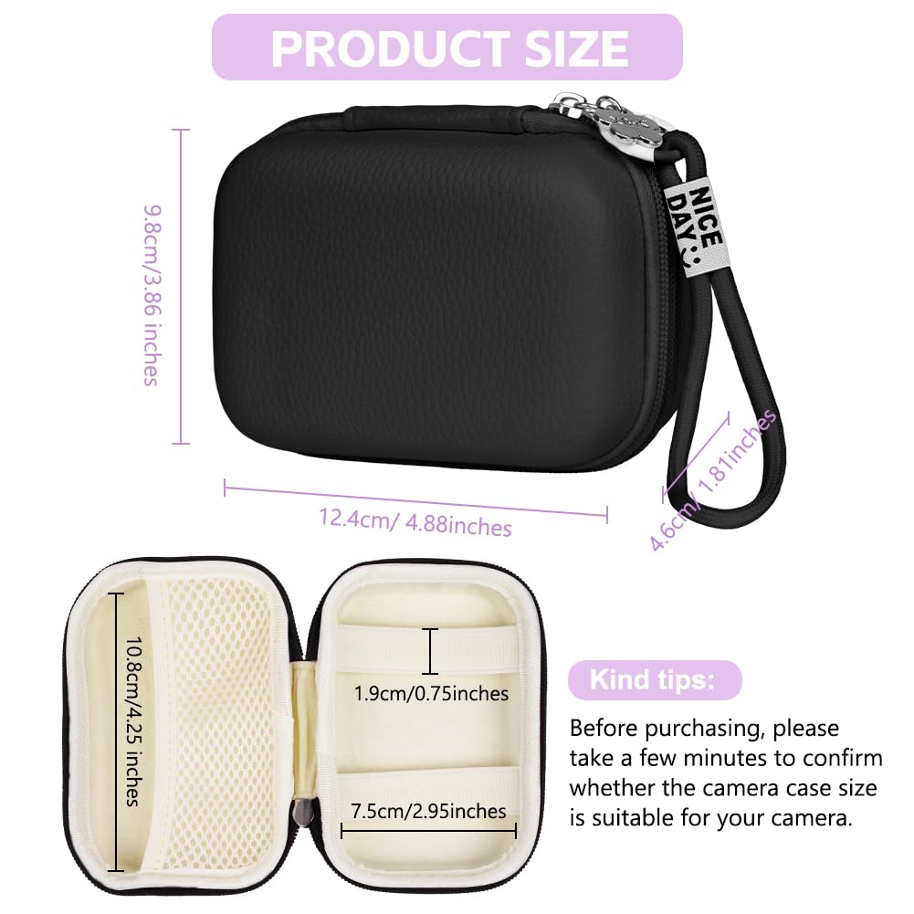 Ainiv Étui pour Appareil Photo Compact pour Appareil Photo Numérique Sony ZV-1, Ricoh GR, Casio ZR1000, Canon G7, SX720, Panasonic ZS110, et Accessoires et Carte SD