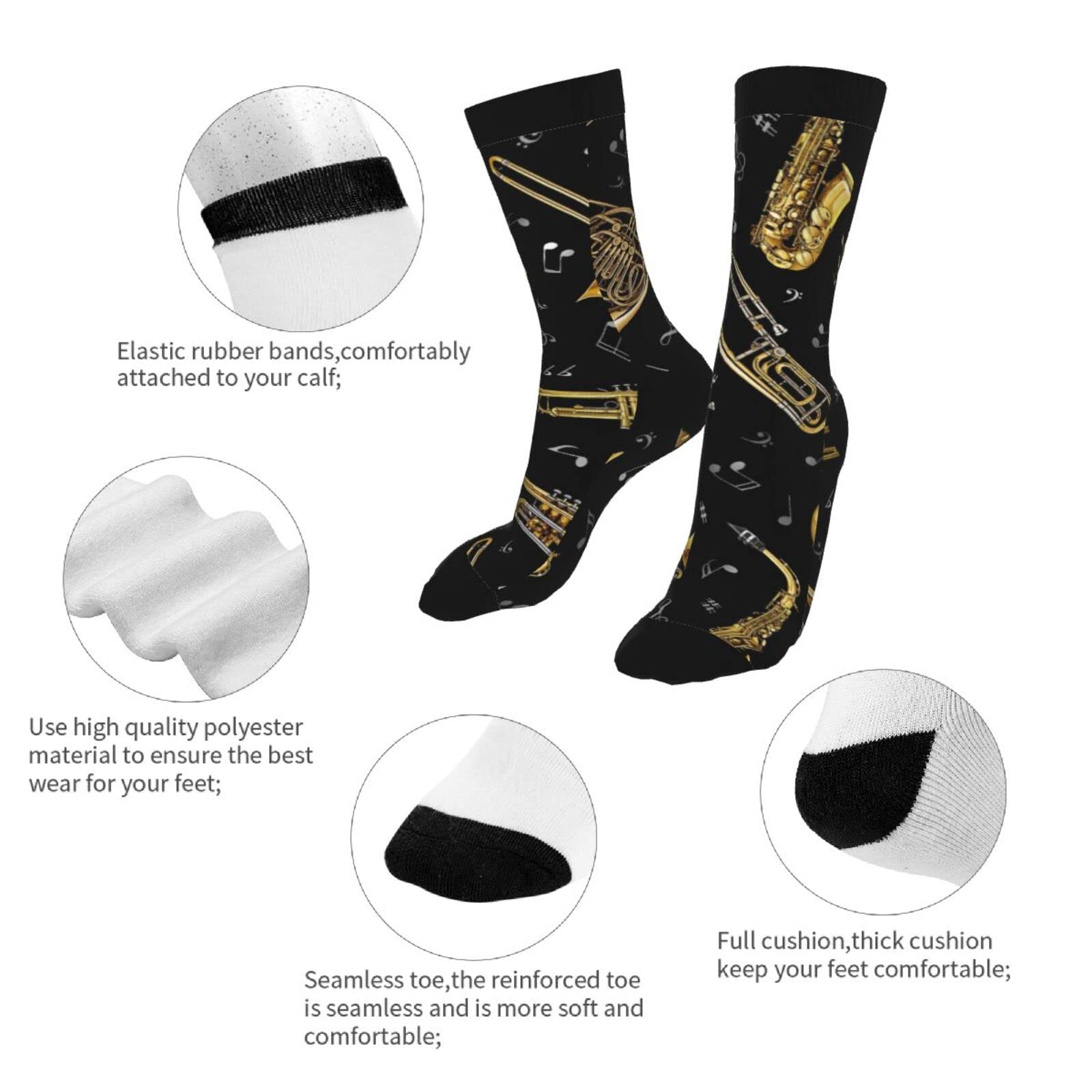 Rutuioy Men Women Funny Crazy Novelty Crew Tube Socks, Casual Athletic Sport Dress Socks