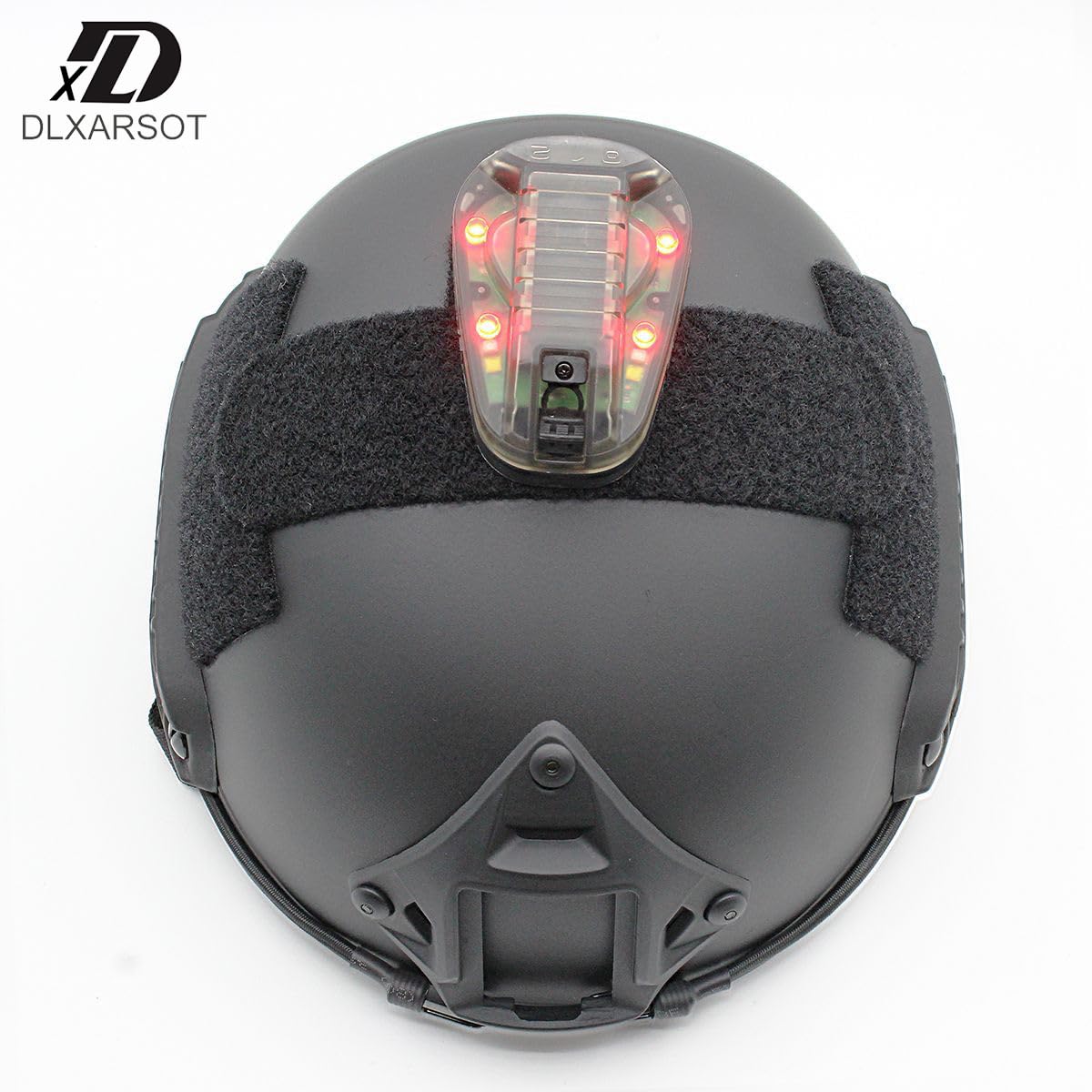 Taktyczny kask świetlny sygnał świetlny wojskowy IFF lampka do kasku latarka survival sygnał świetlny do sportów na świeżym powietrzu z LED + IR/stroboskop