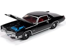 1967 Eldorado Sable Black with Red Interior Luxury Cruisers Series 1&sol;64 Diecast Model Car by Auto World 64502-AWSP185A