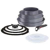 Lagostina Ingenio Mineralis Eco Set Padelle Antiaderenti in Alluminio 100% Riciclato