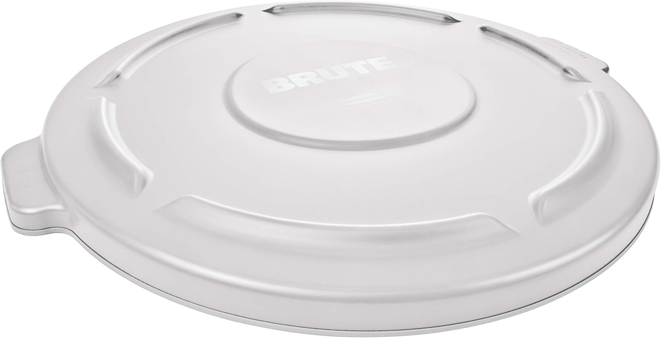 Rubbermaid Commercial FG261960WHT BRUTE Heavy-Duty Round Waste/Utility Container, 20-gallon Lid, White