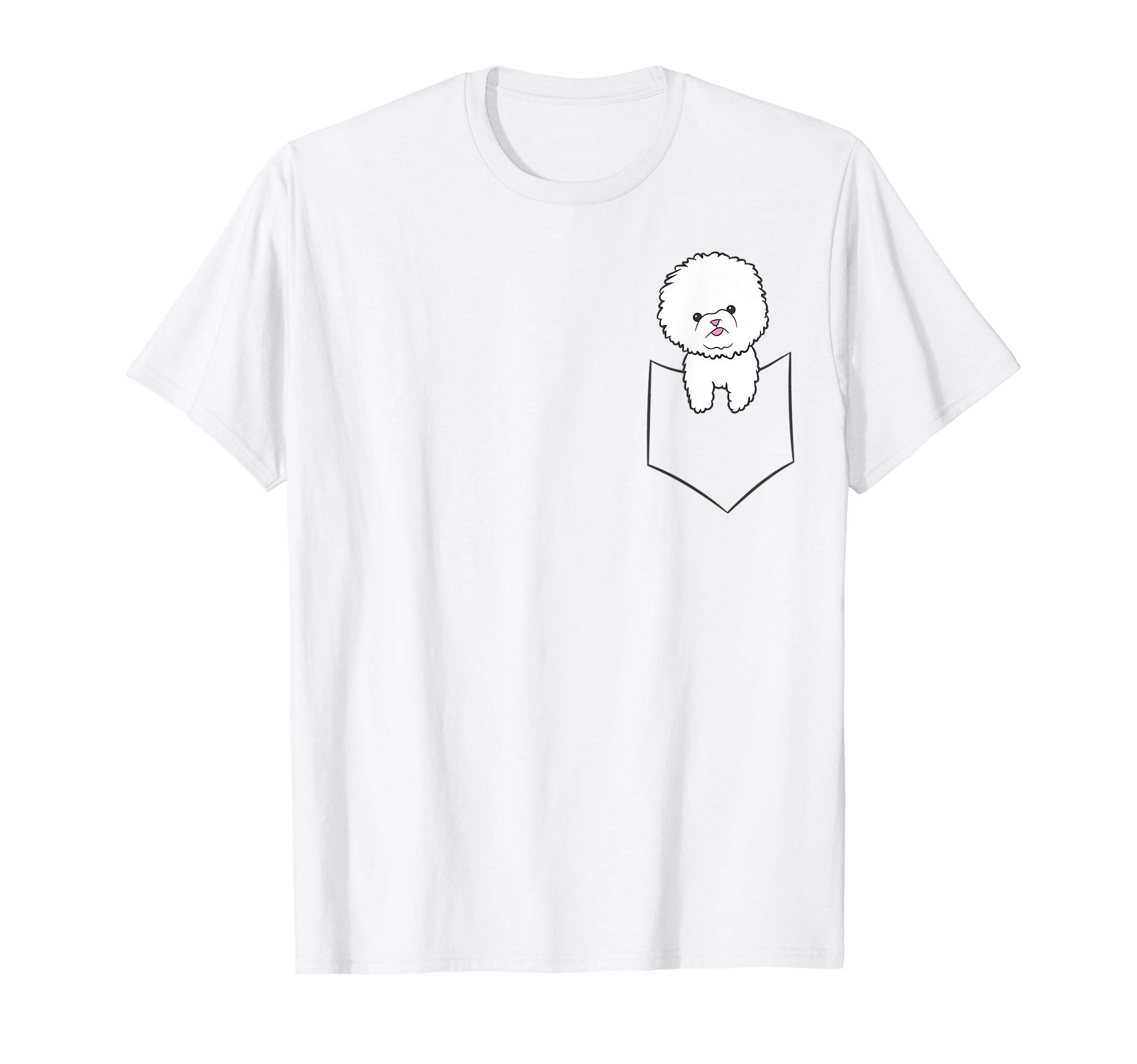 Funny Bichon Frise DogsBichon Frise Dog In The Pocket Cute Pocket Bichon Frise T-Shirt