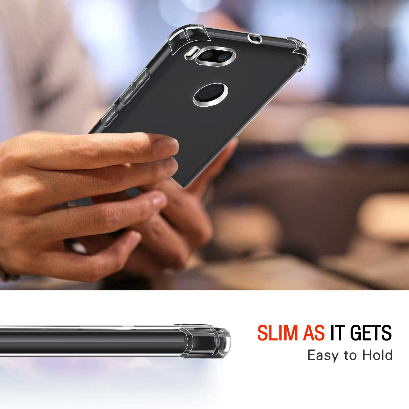 iVoler Cover per Xiaomi Mi A1 Custodia Trasparente per