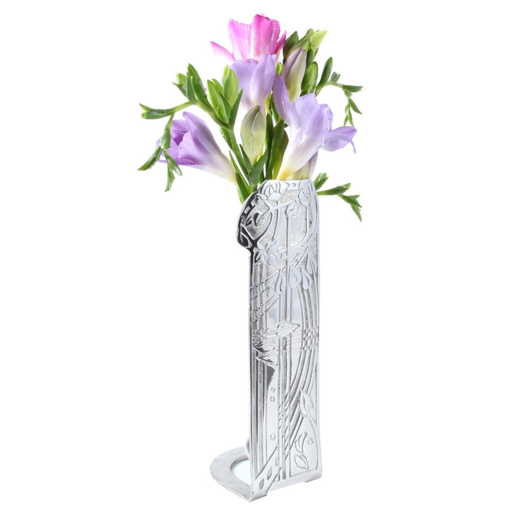 Pewtermill Crafts Silver Charles Rennie Mackintosh Pewter Stem Vase