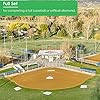 61uw9tpolyl - Baseball Bases Set, 5 Piece Baseball & Softball Throw Down Rubber Base Set for Kids & Adults