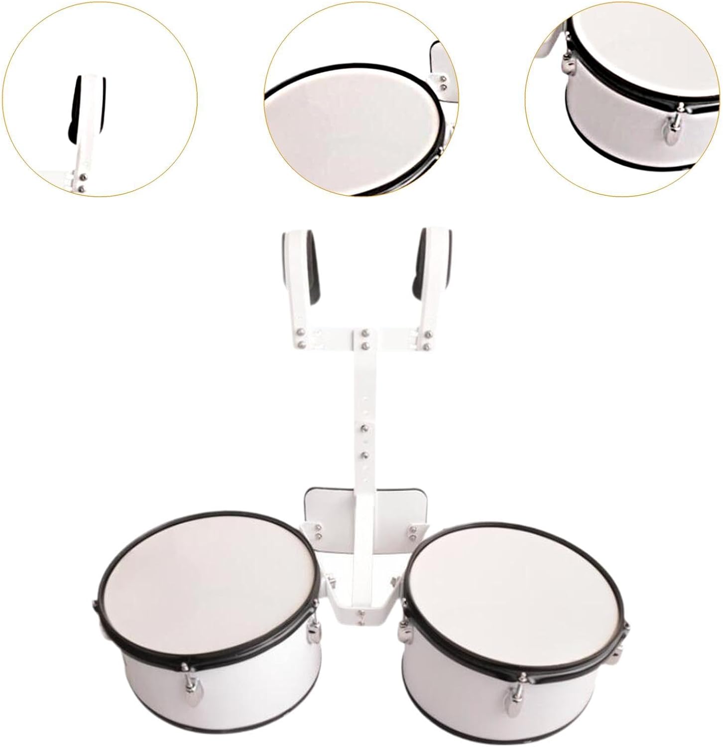 Generic Linked Marching Drum Set for Music Education with Stand for, Double drums