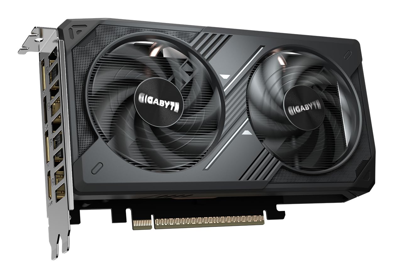 GIGABYTE GeForce RTX 5050 WINDFORCE OC 8G Tarjeta Gráfica - 8GB GDDR6, 128bit, PCI-E 5.0, 2587MHz Frecuencia del núcleo, 2 x DP, 2 x HDMI, NVIDIA DLSS 4, GV-N5050WF2OC-8GD