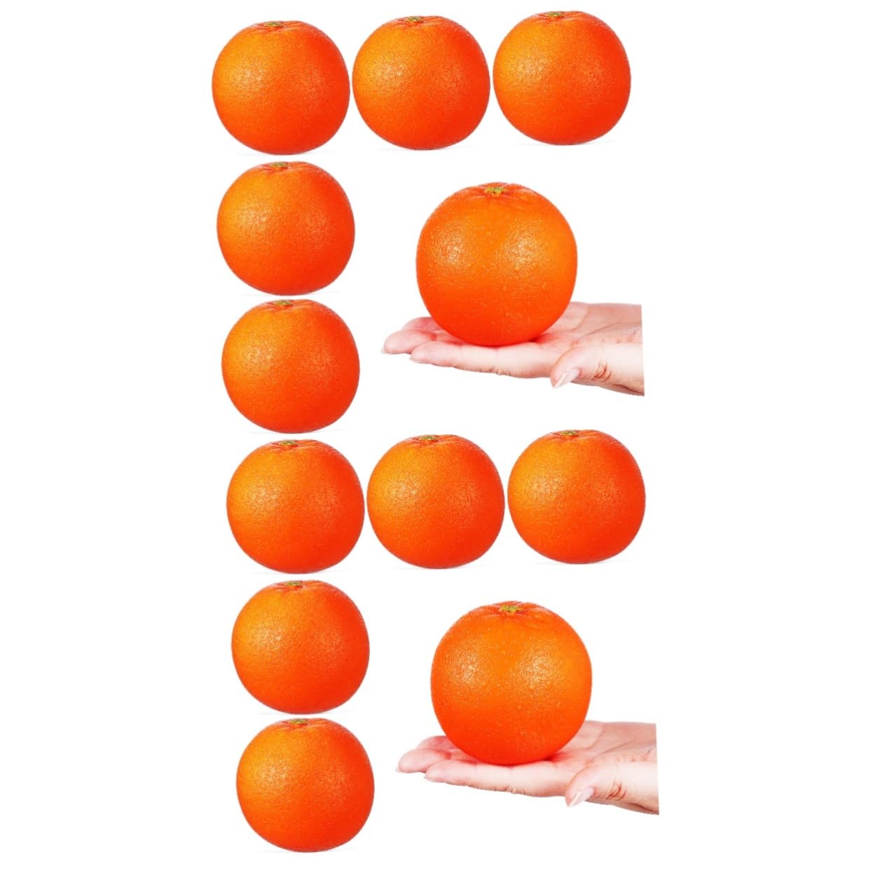 Gatuida 2 Set Decorazioni Arancione Frutta Artificiale Per La Decorazione Festa Rinascita Artificiale Modelli Finti Arance Artificiali Per La Decorazione Di 6 pezzi * 2