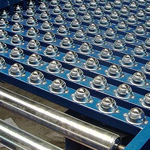 16 Pcs 5/8 Inch Roller Ball Transfer Bearings,Flange Mounted Round Ball Transfer Unit 360 Degree Rotation Universal Ball Casters For Conveyor,Roller Stand,Transmission #TOP4
