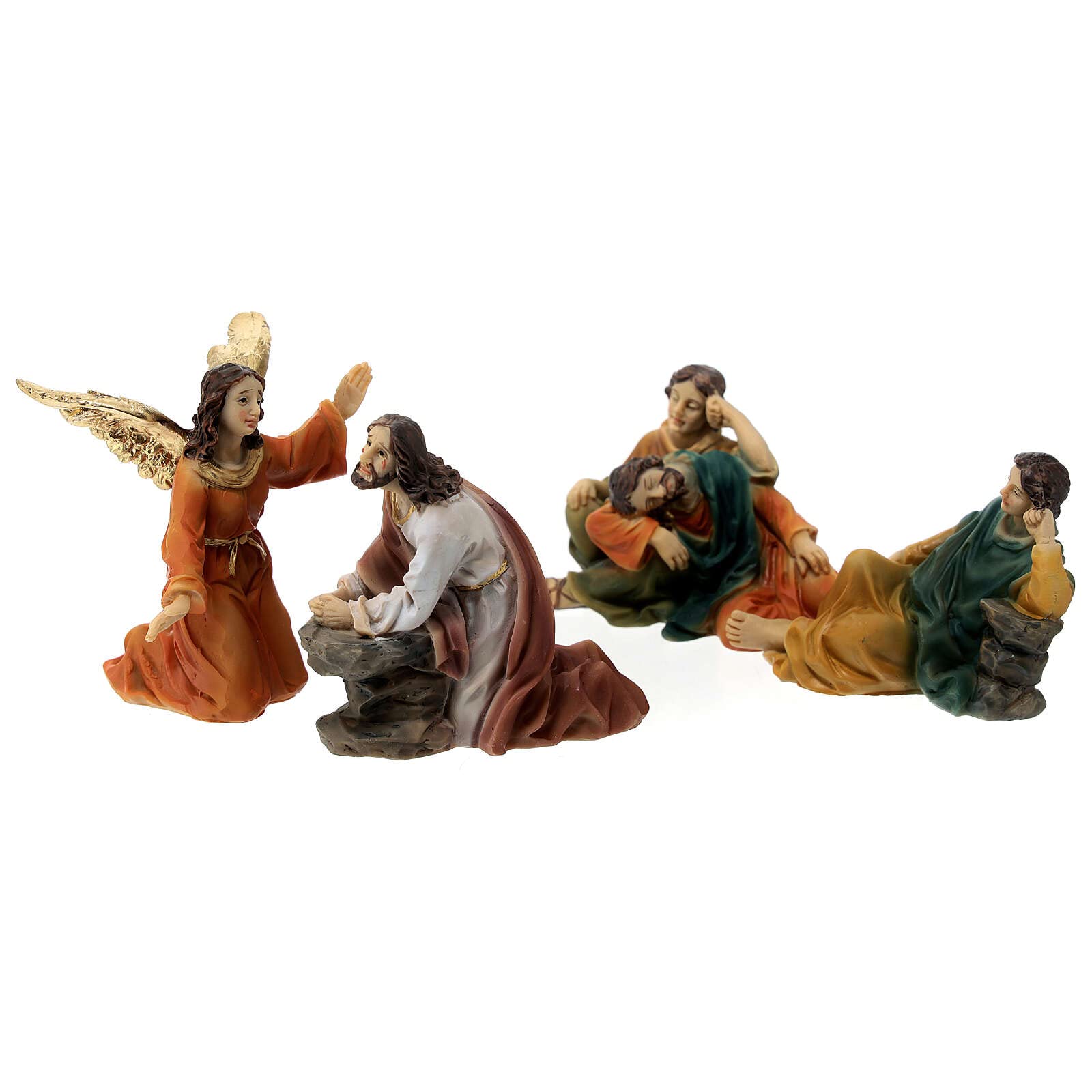 Holyart Presepe Pasquale: Agonia Gesù orto degli ulivi statue 9 cm