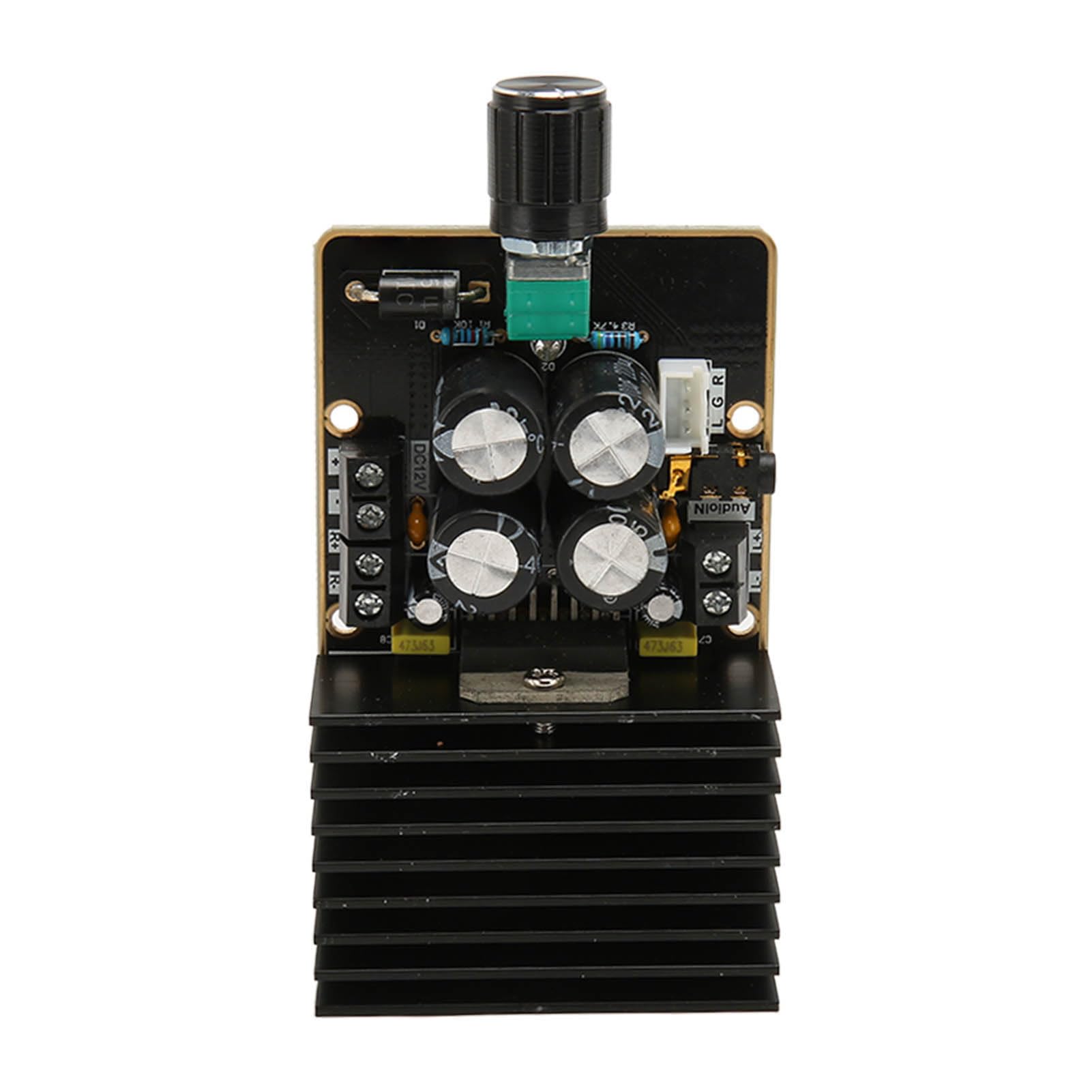 Denash TDA7377 Digital Power Wzmacniacz TDA7377 z ochroną Głośników DIY, Idealny dla Odtwarzaczy Dźwiękowych, Czarny/złoty
