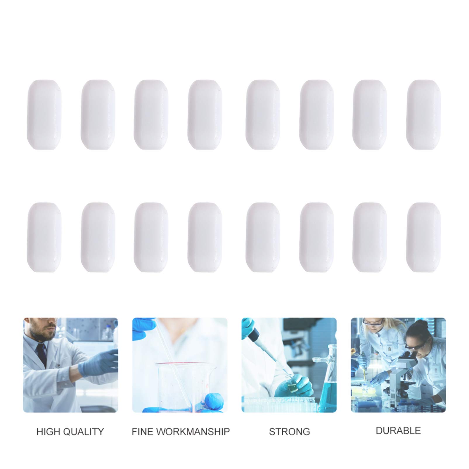 Iplusmile 4 Pezzi Barre Di Agitazione Magnetica In PTFE Per Laboratorio - Ancore Resistenti A Corrosione E Abrasione