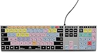 Vista 4 de KB Covers Pro Tools Teclado retroiluminado de aluminio de acceso directo para PC con Windows, más de 150 teclas de edición de audio codificadas por