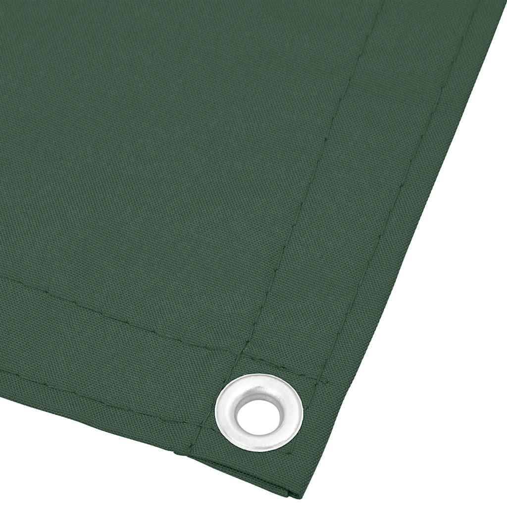 Protección visual para balcón, verde oscuro, 90 x 800 cm, 100% poliéster, Oxford PU UV, toldo lateral para exteriores, balcón, terraza, jardín