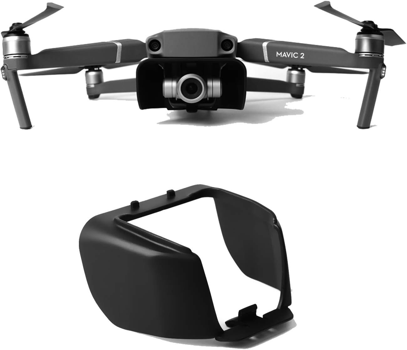 RC GearPro Lens Hood Sunshade Anti-Glare Cover for DJI Mavic 2 Zoom/Pro Drone, Protective Gimbal Camera Guard Cap for Mavic 2 Zoom/Pro