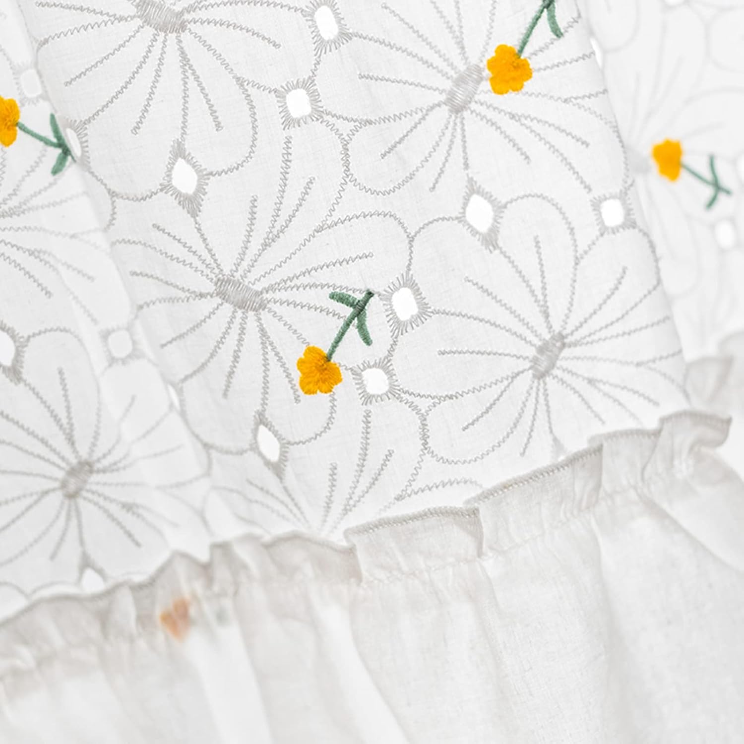 Kitchen Curtain,Semi-Sheer Lace Embroidery Tier Curtains Valance for Kitchen Living Room Country Home,Short Curtains for Small Windows,Voile Decoration Half Cafe Curtain