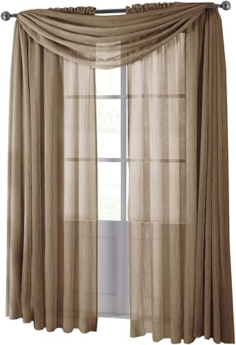 Royal Hotel Abri Panel de cortina trasparente, con bolsillo para varilla.