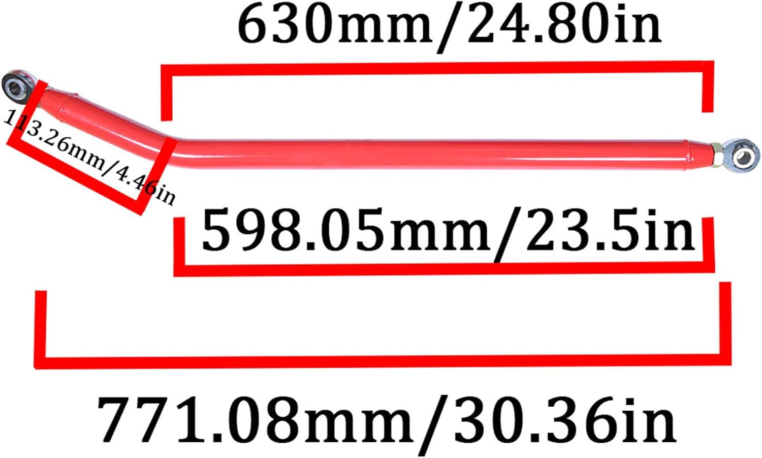 labwork Red Steering Linkage Drag Link Tie Rod Kit J0048827 Replacement for Cherokee XJ 1984-2001