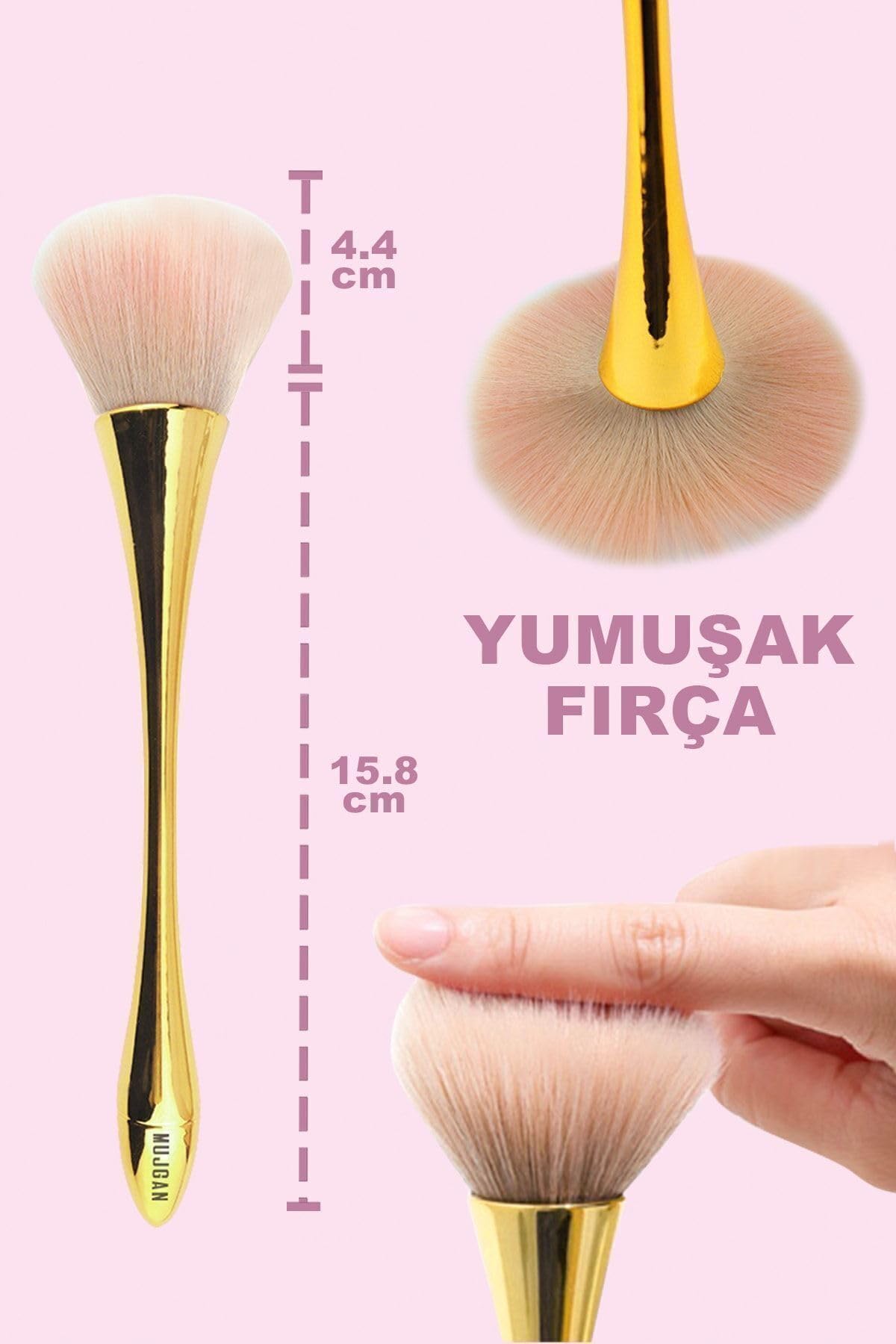 MUJGAN Bombeyli Gold Allık Fırçası