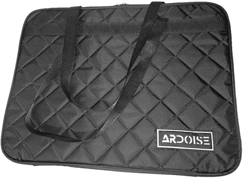 Ardoise® Artist and Draughtsman's A3 Bag, Black | Nylon covered piping. 3 mm padding. Wide opening zipper. Webbing shoulder straps