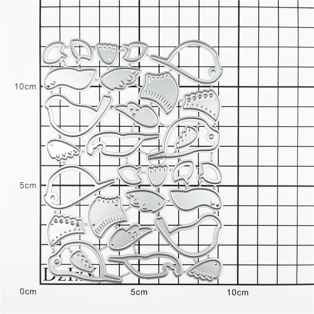 DzIxY Geometric Stamp Border Metal Cutting Dies For Card...