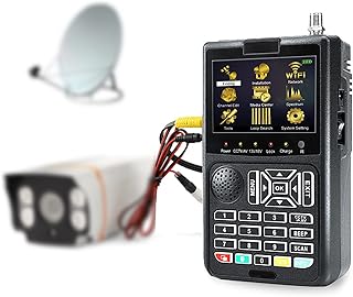 Digital Satellite Finder Meter, Satellite Signal Finder, LCD Screen DVB Receptor for QPSK Satellite Signal Meter Finder Commissioning of Ground Antenna for TV Signal Test