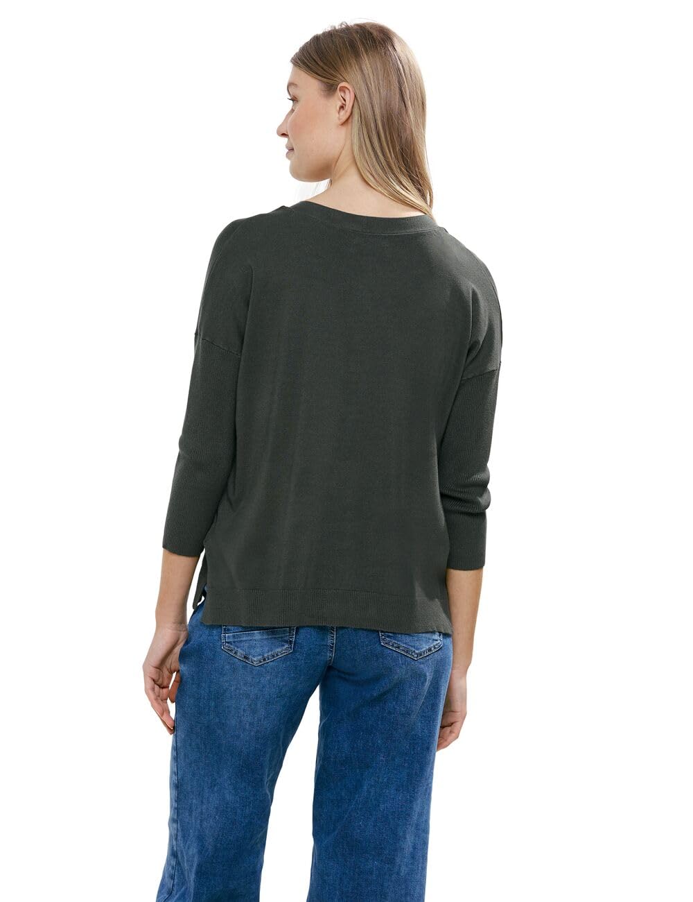 Cecil Cardigan à Forme boutonnée, Casual Denim Blue, M Femme