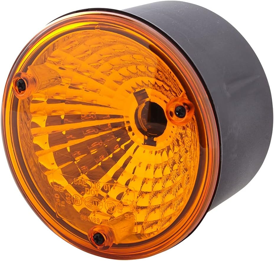 HELLA 2BA 964 169-501 Direction Indicator - Halogen - 24/12V - Fitting/mounting/Bolted - Lens Colour: Yellow - Plug: Blade Terminal - left/Rear/right - Quantity: 1