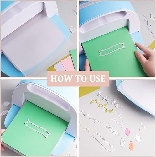 Miniatura 4 de BENECREAT Plantillas de corte de tarjeta de lazo de 3 estilos, tarjetas de clip para el cabello, plantillas de acero al carbono para álbumes de