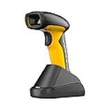 NETUM Upgraded QR Industrial Bluetooth Barcode Scanner with Charging Dock, Wireless 2D 1D Bar Code Reader 2600mAh Drop Protection Shock Dust Proof Hands Free for Windows Mac Android iOS (RD-1202W)