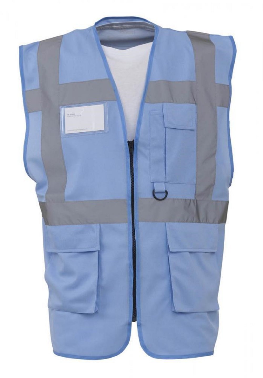 Expert Workwear Coloured Hi Vis Executive Vest High Viz Vests Zip with Pockets - 27 Colours — view 12