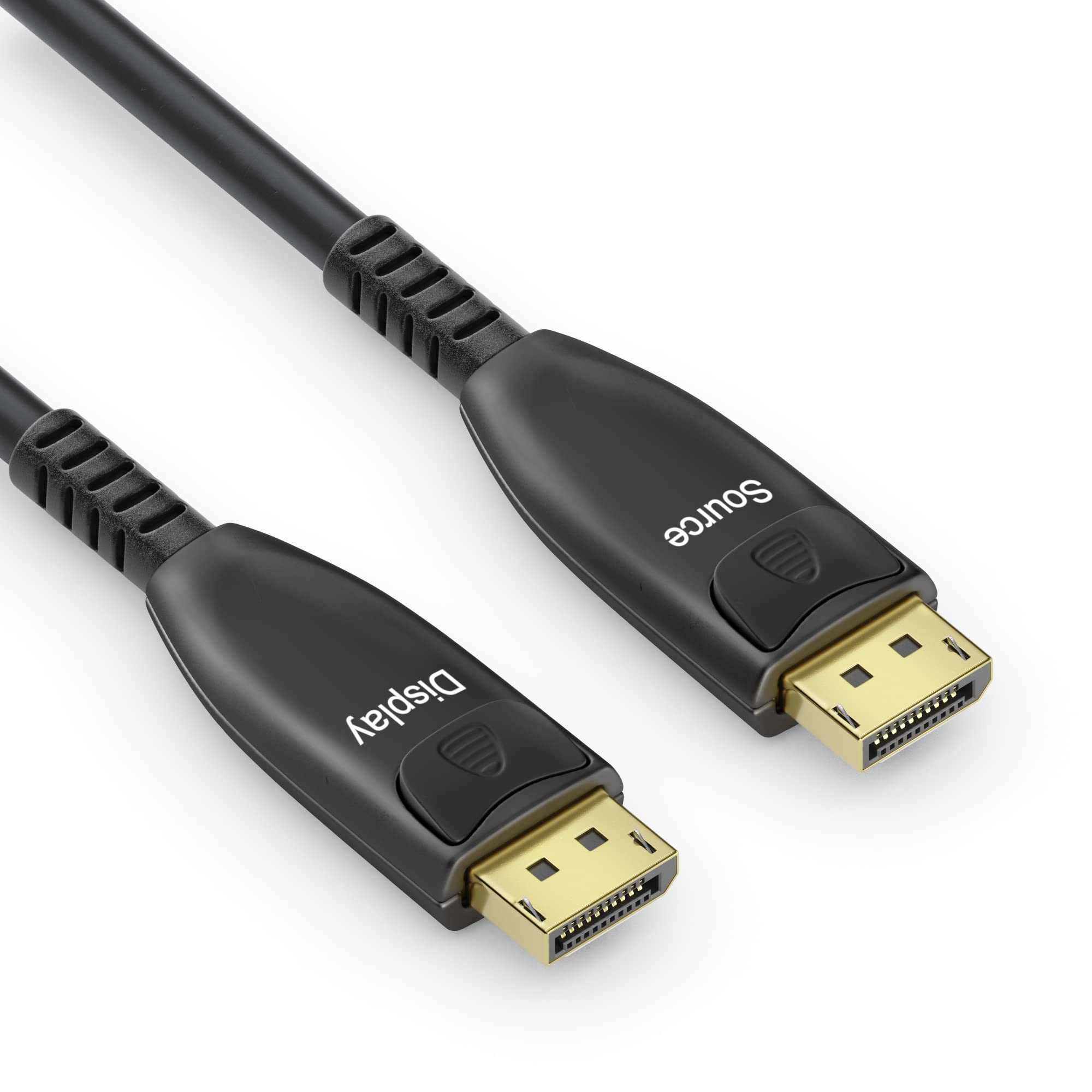 conecto DisplayPort 8K Glasfaser Premium AOC Extender Kabel, Hybridkabel (Glasfaser/Kupfer), schwarz, 50m