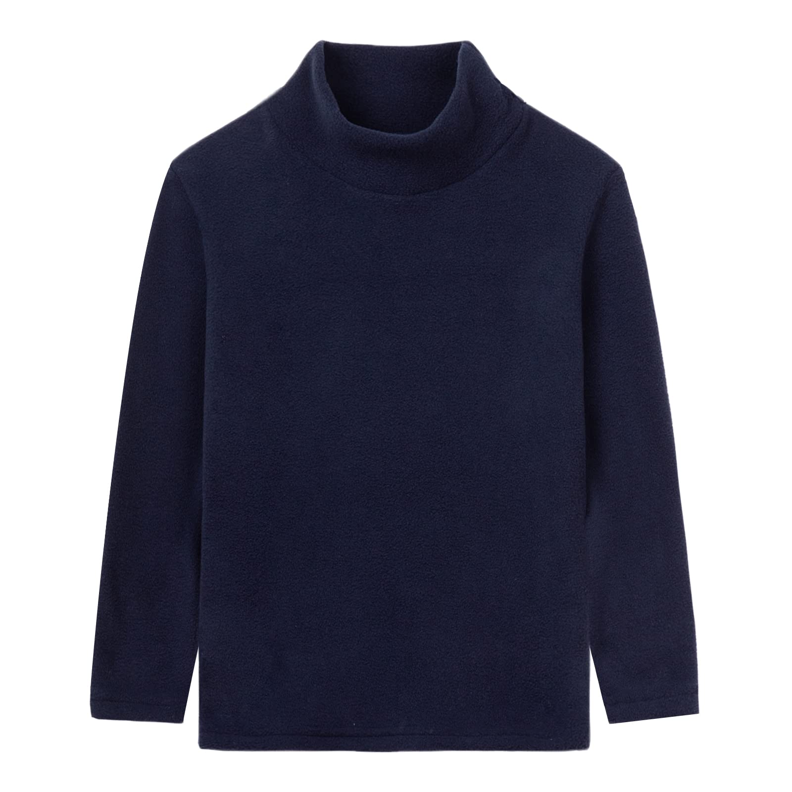 LittleSpring Unisex Boys Girls Polar Fleece Shirt Base Turtleneck Top (2-14 Years)
