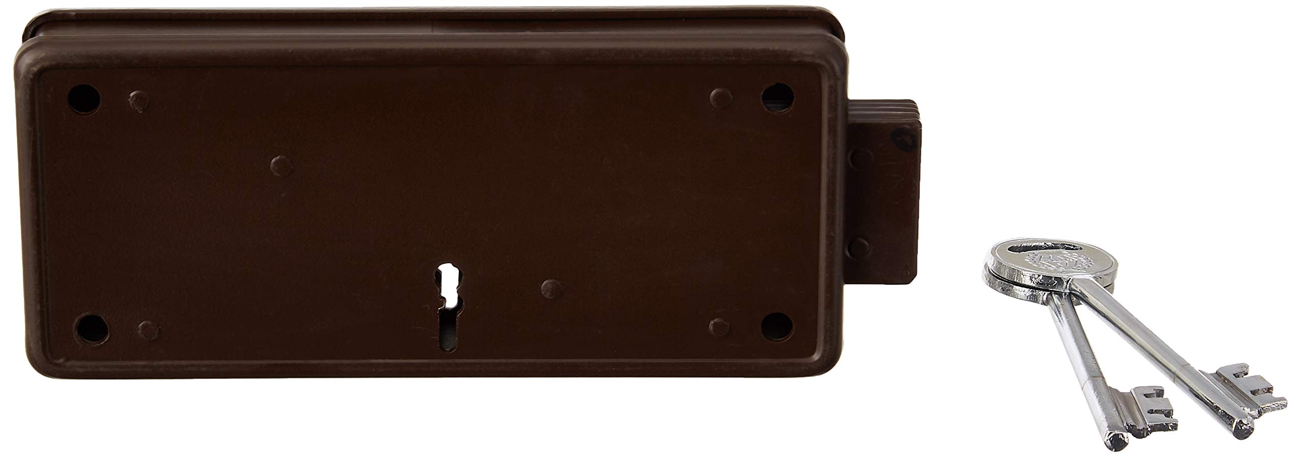 Harrison H-0491 Iron Four Lever Side Shutter Lock Set (Silver