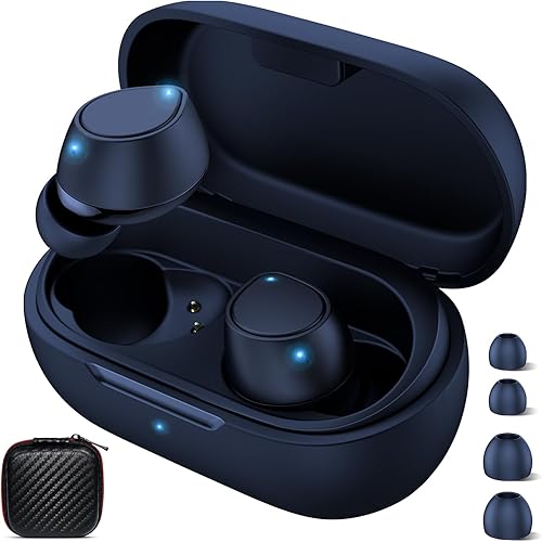 Auriculares Bluetooth 5.2 para Apple iPhone 16 16e 15 Pro Max 14 Plus 13, auriculares inalámbricos pequeños con micrófono control táctil para