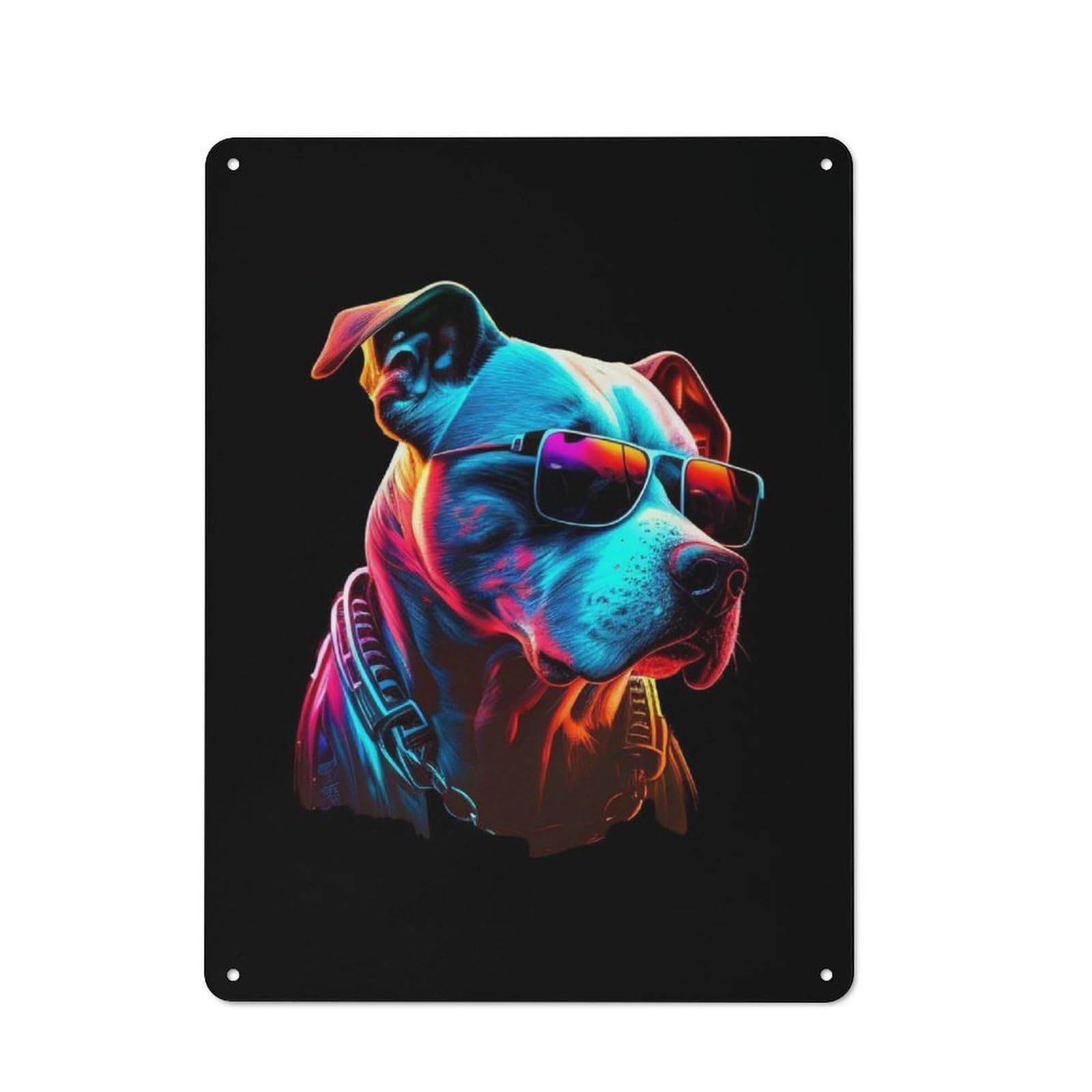Junmoney Dogo Argentino For Café Or Restaurant, Vintage Tin Wall Plaque 40X30cm, New Home Wall Decor For Café Owners And Decorators