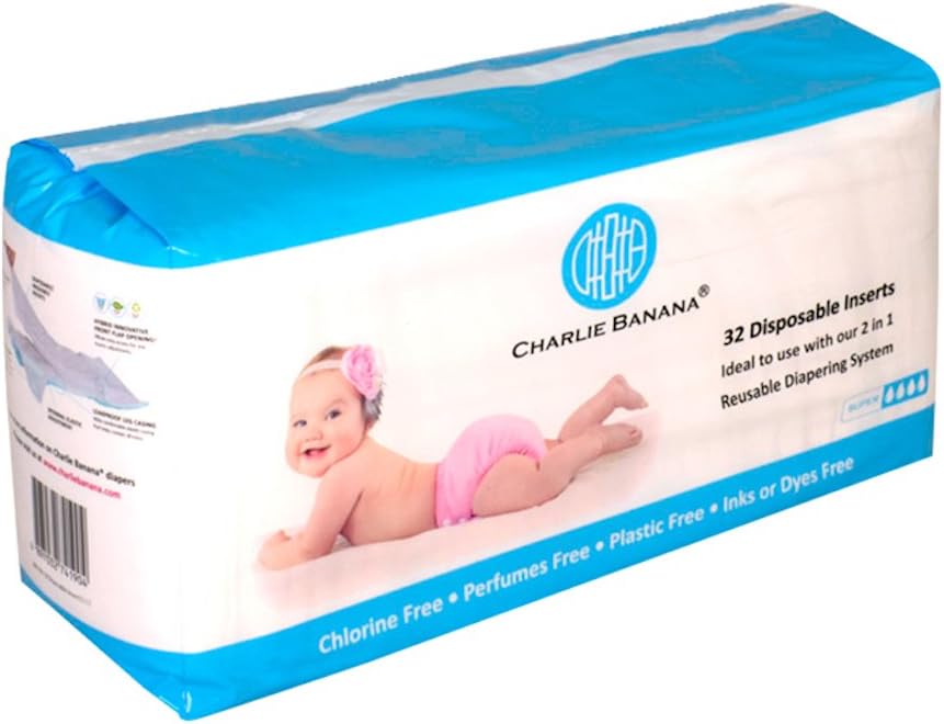 Charlie Banana Disposable Inserts, 32-Piece,889190