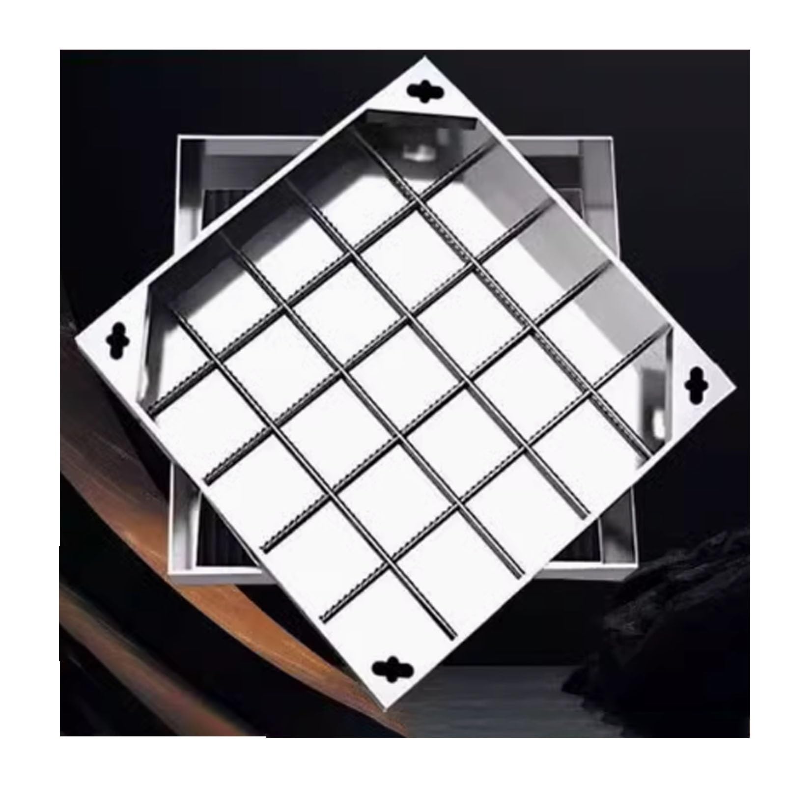 Couvercle de fosse septique d'architecte en acier inoxydable