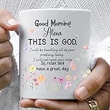 Good Morning This Is God Coffee Mug, Personalized Christian Coffee Mug, Religious Faith Quote Cup, Scripture Verse Gift, Christian Affirmation Mugs, Bible Verse Mugs, Morning Prayer Cup