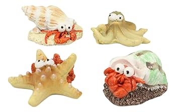 Amazon.co.jp: Ebros 奇抜な海洋 水中 海の生き物 ヒトデ タコ